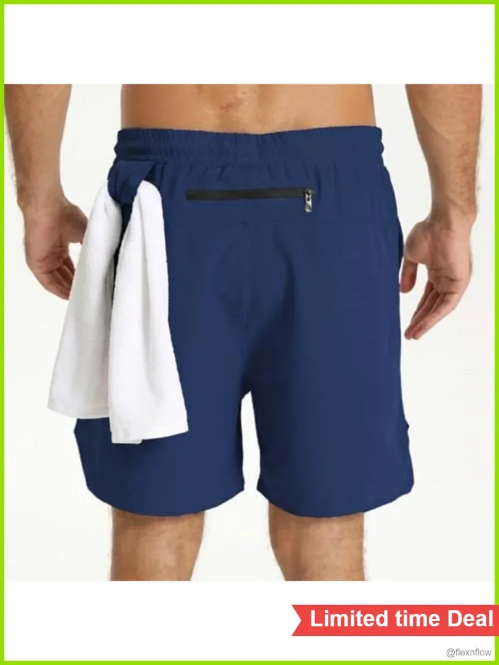 3 Pack Men's Running Shorts with Compression Liner 5
